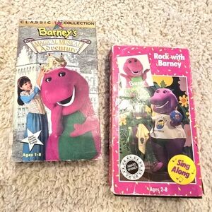 Barney VHS Vintage Tapes 1990 & 1992
